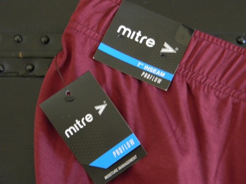 Pantalones Cortos Mitre Proflow Granate Borgoña Hombres Talla S Cintura Elástica Nuevos con Etiquetas - Imagen 3 de 6