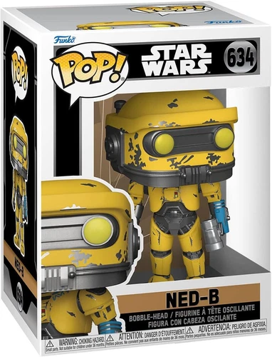 FUNKO POP! STAR WARS: NED-B DROID W/ PROTECTOR VINYL ACTION BOBBLE FIGURE #634