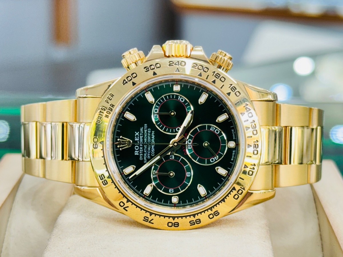 Rolex Daytona Green Dial 116508 18k Yellow Gold “John mayer