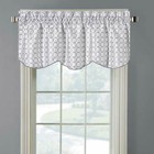 Mirabel Scalloped Decorative Rope Embroidered Lined Valance 52"Wx17"L (Single)