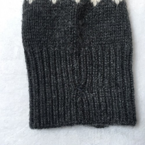 J. Crew Crewcuts Fair Isle Sweater Girls Size 10 Gray Nylon Lambswool Full Zip - Picture 3 of 12