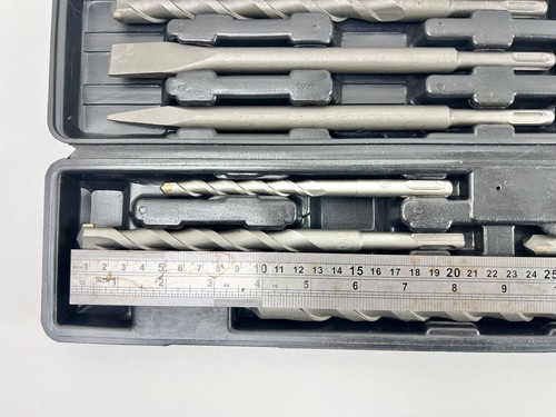SDS Plus Drill Bit & Chisel Set 11 Piece Large 5mm - 22mm Brick Stone Concrete - Picture 10 of 22