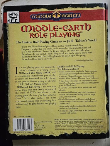 2. 2. Kernregeln Hardcover Mittelerde MERP RPG I.C.E Sammlerausgabe Buch - Bild 13 von 13