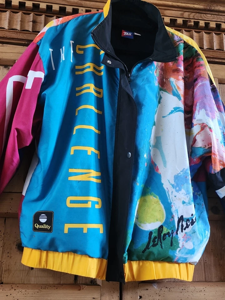 РЕДКАЯ LeRoy Neiman оригинальный ограниченный выпуск из 100 художник разработан куртка S - Изображение 2 из 4