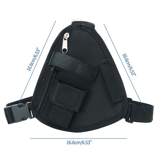 1PCS Radio Harness Bag Front Pack Pouch Holster Carry Case For Walkie Talkio - Zdjęcie 11 z 13