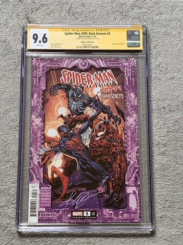 Spider-Man 2099: Dark Genesis 5 (2022) Marvel CGC 9.6 Signed By Lashley Variant - Picture 2 of 5