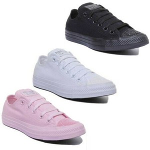 Converse CT All-star Punta Basso Donna Scarpe di Tela IN Paillettes Misura UK 3 | eBay