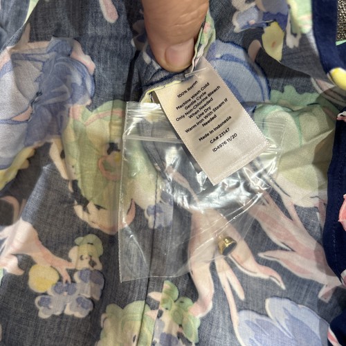 Talbots Tunic Top Shirt Blouse Popover Plus Size 1X Colorful Floral - Picture 11 of 12