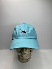 Vineyard Vines Embroidered Logo Adjustable Blue Strapback Hat Cap Blue Whale