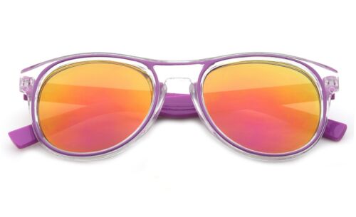 Kinder Mode Sonnenbrille für Mädchen Kleinkind Vintage Stil zweifarbiges Gestell UV400 - Bild 9 von 18