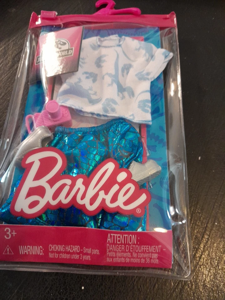 Barbie Muñeca Ropa y Accesorios Mundo Jurásico Moda Pack Ropa Foto 3 de 4
