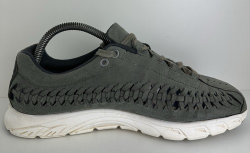 Nike Mayfly Woven Mens Size US 8.5 Tumbled Grey Shoes Sneakers Suede - Picture 6 of 9