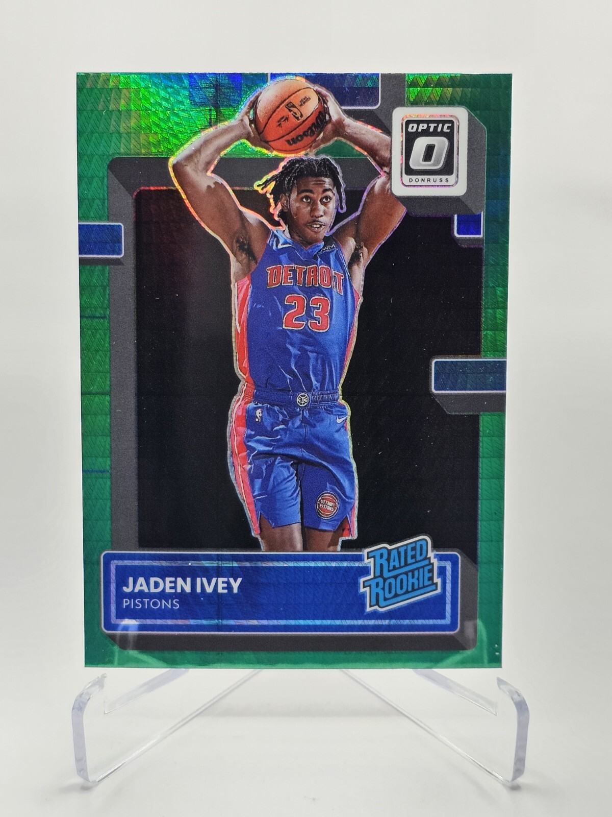2022-23 Donruss Optic Hyper Green #241 Jaden Ivey RR RC (B)
