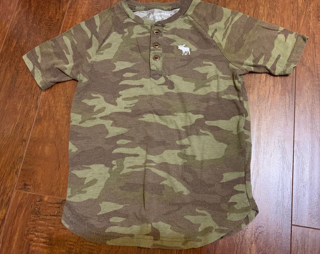abercrombie and fitch camo shirt