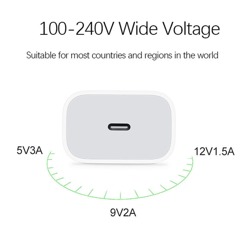 20W PD Fast Charger USB Type C Adapter Cable for iPad iPhone 14 13 12 11 Pro Max - Picture 15 of 21