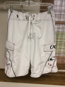 White surf shorts Clearance