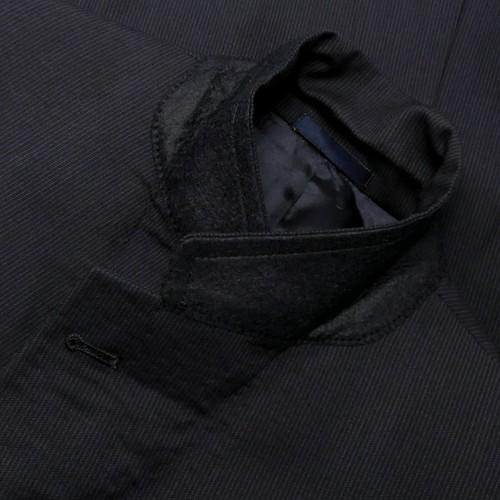 BURBERRY TAILORED ATHLETIC SUIT JACKET PANTS WOOL STRIPE NAVY 42 R US 52 R IT - Picture 18 of 20