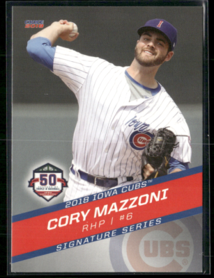#ad Cory Mazzoni 2018 Iowa Cubs Team Set $2.50