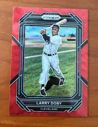 2023 Panini Prizm Baseball Larry Doby #297 RUBY WAVE PRIZM Cleveland ...