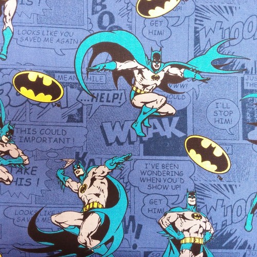 Telas de algodón con temática de Batman, diseños de cómics de DC con licencia por 50 cm - Imagen 2 de 13