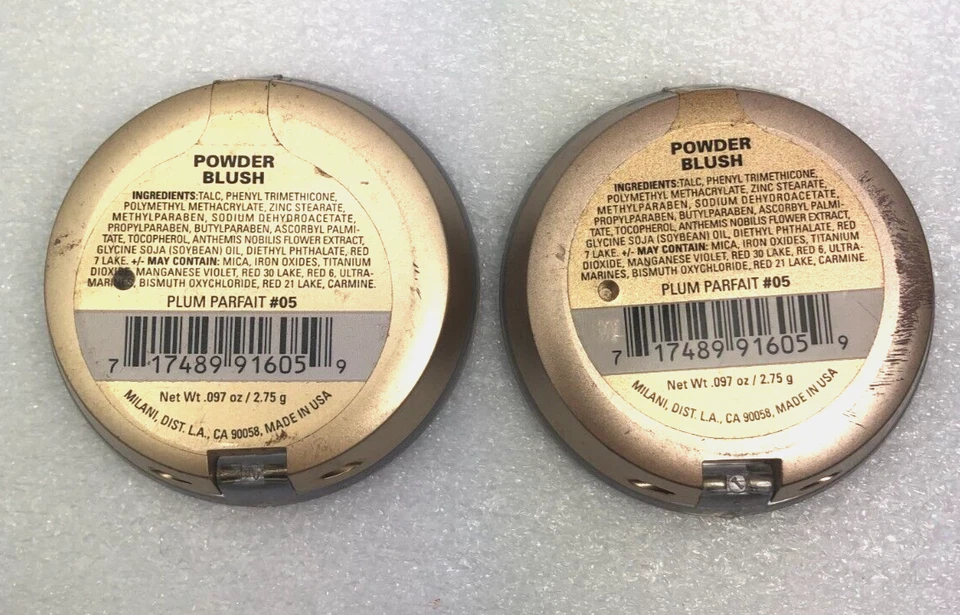 (2) MILANI Powder Blush #05 PLUM PARFAIT .097 oz/2.75 g  -Made in the USA **RARE - Image 3 of 4