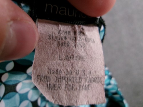 Vintage Maurices Tube Top Women Large Blue Peplum Costal Beachy Resort Bandeau - Picture 8 of 11