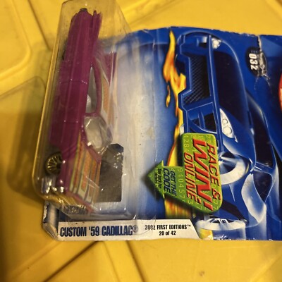 2002 100% hotwheels キャデラック Hot Wheels 2002 Custom '59 Cadillac Collector No. 032
