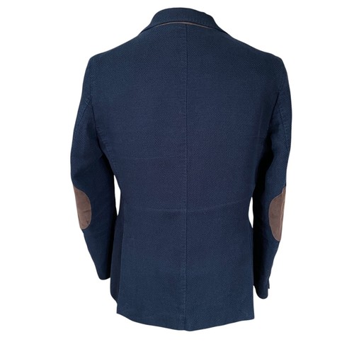 Massimo Dutti Blazer Jacket Navy Blue Cotton 2 Button Slim Fit Men's UK 38 - Picture 4 of 17