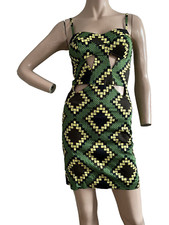 TOPSHOP AZTEC TRIBAL PARTY FESTIVAL COTTON MINI DRESS UK 6 EU 34 US 2 XS BNWT