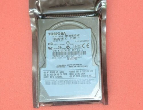 Toshiba MK8032GAX 80GB Notebook Laptop IDE 5400RPM Hard Drive 8MB