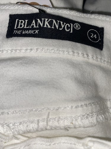 Blank NYC Size 24 NWT The Varick Cropped White Jeans Kick Flare  [blanknyc] 🧡 - Picture 11 of 13