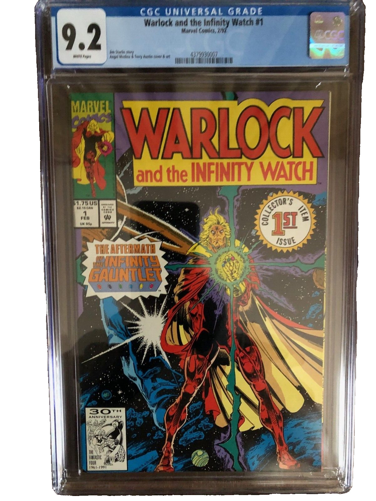 Warlock  and the Infinity Watch #1, Feb, 1992, CGC 9,2 NM-