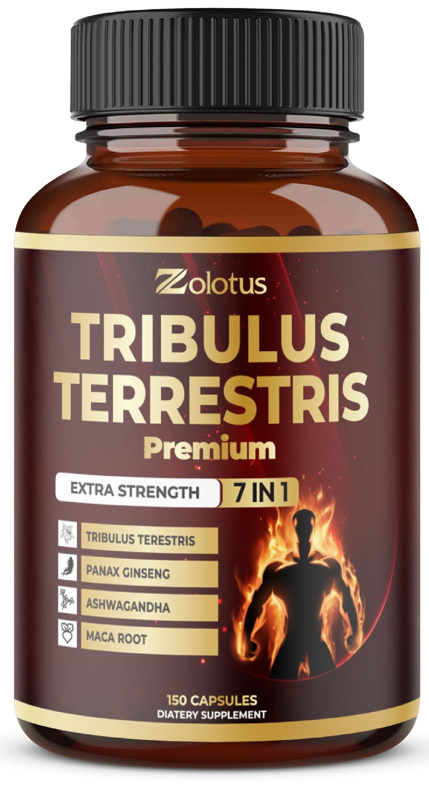 Tribulus Terrestris for Men & Women, 5-Month Supply with Ashwagandha, Panax G...