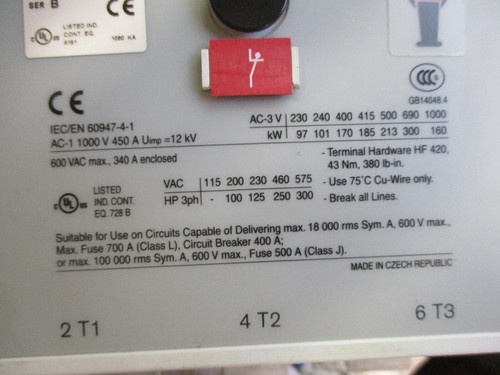 ALLEN BRADLEY SAFETY CONTACTOR 100S-D300ED22BC - Picture 5 of 5