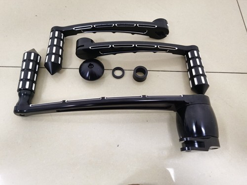 Floorboard Toe Heel Shift Lever Brake Pedal Foot Board Kit For Harley Road Glide - Picture 2 of 12