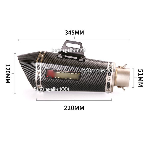 For Yamaha YZF-R3 R25 MT-03 MT-25 Full Exhaust System Link Pipe With Exhaust Tip - Picture 6 of 12