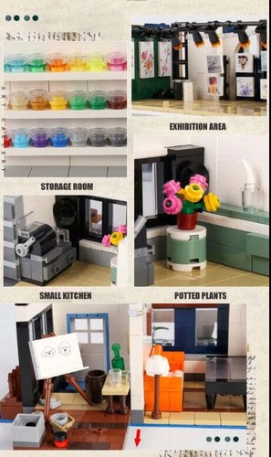 Art Gallery Modular Building Blocks Toy Bricks Model Set | General Jim's Toys - Picture 12 of 13