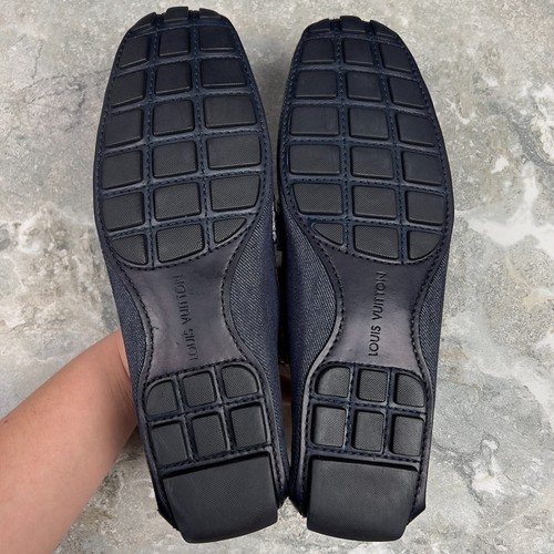 Louis Vuitton Monte Carlo Driving Moccasin Blue Denim 7.5 LV or 8.5 US 41.5 EUR - Picture 10 of 13