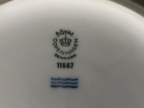 ROYAL COPENHAGEN Fan Weiß SCHÜSSEL 23,5 cm ungenutzt Fächer white - Bild 2 von 2