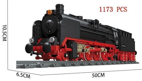City Steam Train Cargo Railway Station Model MOC Building Blocks Set Bricks Toys - Picture 10 of 51
