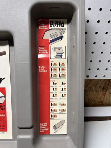 PORTER CABLE Profile Sander 444 Kit With Accessories w/  Case Woodworking - Picture 8 of 9