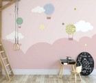 3D Balloon Clouds R064 Wallpaper Wall Mural Self-adhesive Removable Panda