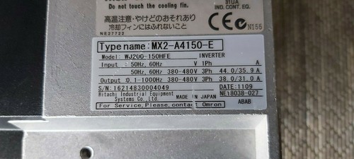 OMRON MX2-4150-E NO RUNNING CRASHED ?? - Imagen 3 de 3
