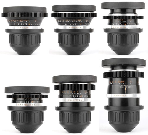 6x ZEISS JENA 'Q1' 20 25 35 50 80 135 Lens Set w/ ARRI Arriflex PL mount - Picture 1 of 7
