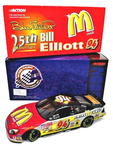 Action BILL ELLIOTT 25th Anniversary McDonald's/Coca-Cola NASCAR Race Car NEW - Picture 1 of 12