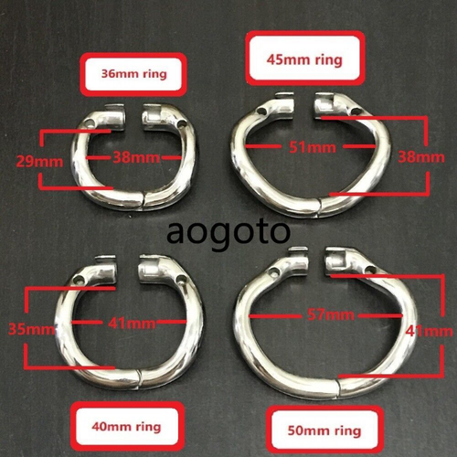 Stainless Steel Male Chastity Device Upturned Cage Men's Metal Locking Belt - Picture 10 of 10