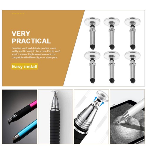 6 Pcs Stylus Pencil Accessory Pencil Tips Stylus Replacement - Zdjęcie 2 z 12