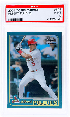 2001 Topps Chrome Albert Pujols #596 PSA 9 Rookie RC | eBay