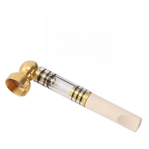 Pfeife abnehmbar waschbar personalisiert Holz Glaspfeife abnehmbar für Männer - Bild 2 von 3