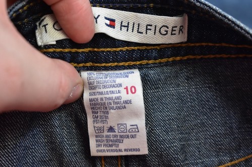 Tommy Hilfiger Womens Medium Wash Flap Pockets Cotton Denim Jean Skirt 10 - Picture 6 of 9